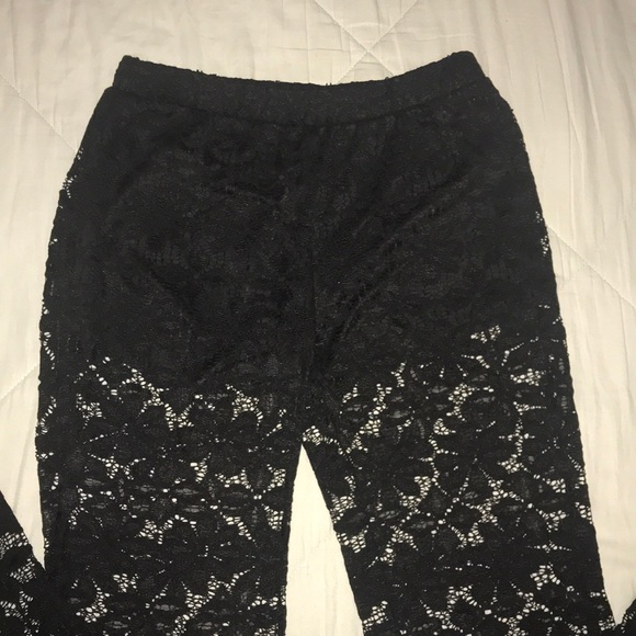Sans Souci Pants - Sexy Black Lace Pants